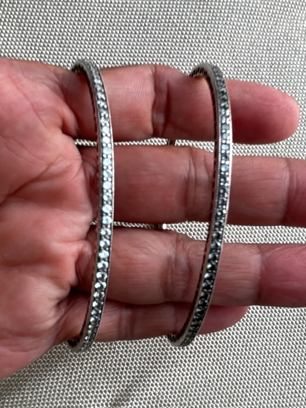 1 Pandora Sterling Silver Eternity Bangle (I have two available) Listing for one